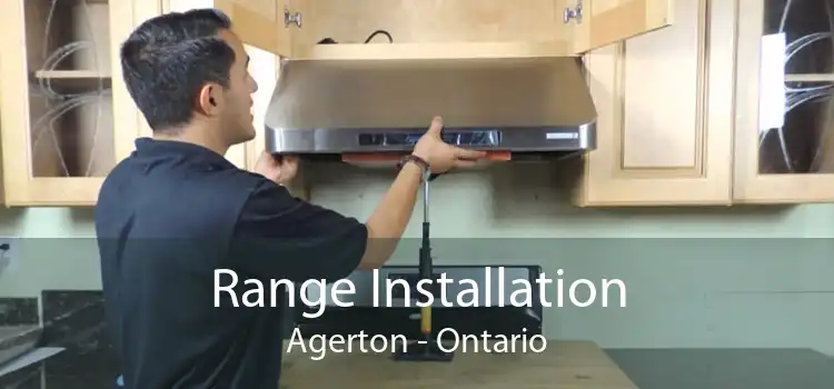 Range Installation Agerton - Ontario